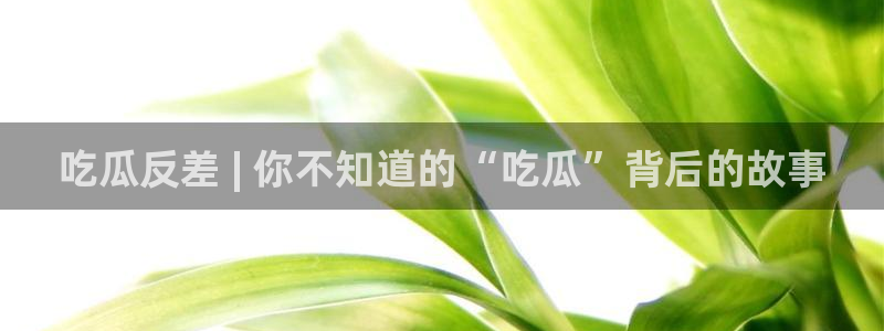 91吃瓜今日吃瓜入口：吃瓜反差 | 你不知道的“吃瓜”背后的故事